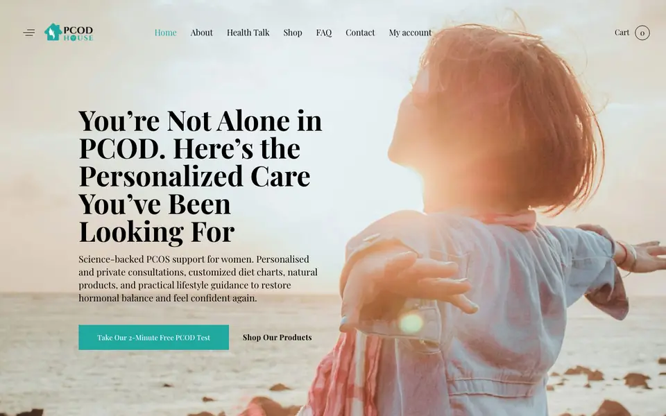Homepage of PCOD House